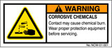 Corrosive Chemical Hazard NCW-01-001